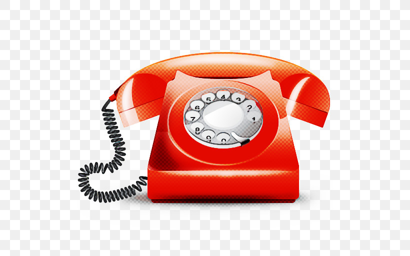 Orange, PNG, 512x512px, Corded Phone, Orange, Red, Telephone, Telephony Download Free