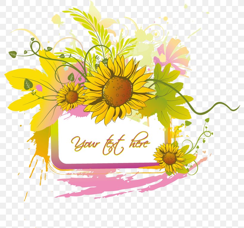 Common Sunflower Clip Art, PNG, 794x765px, Flower, Art, Artwork, Chrysanths, Color Download Free