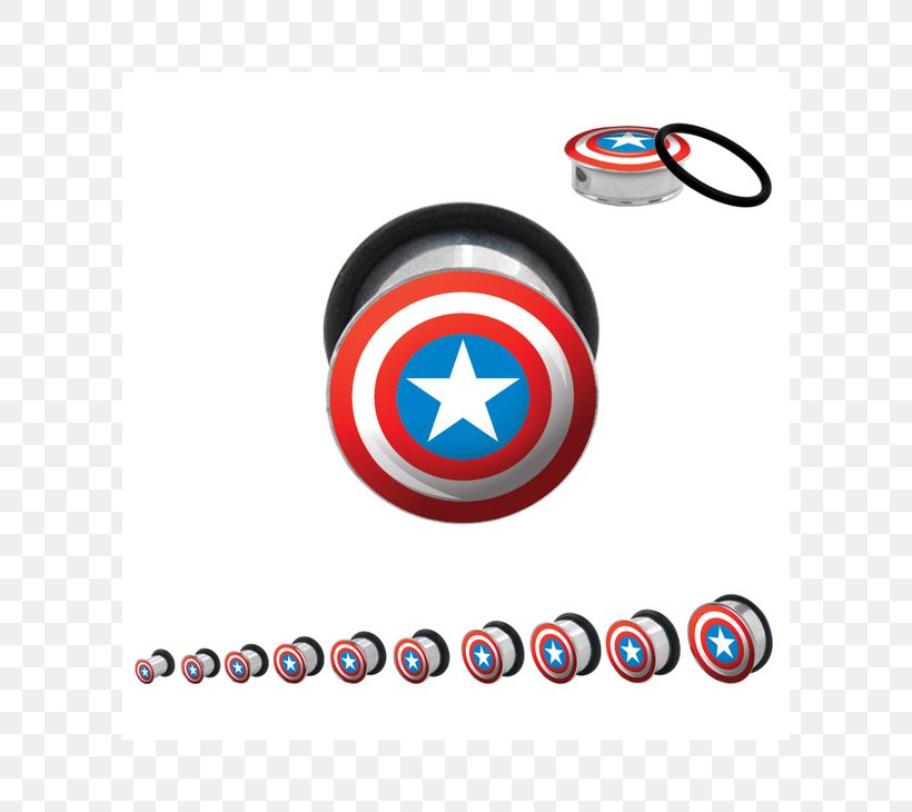 Captain America's Shield Spider-Man Plug Iron Man, PNG, 730x730px, Captain America, Body Jewellery, Body Jewelry, Brand, Captain America The First Avenger Download Free