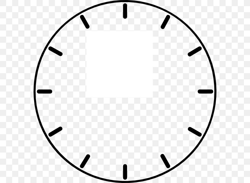 Clock Face Alarm Clock Clip Art, PNG, 600x600px, Clock, Alarm Clock, Area, Black And White, Clock Face Download Free