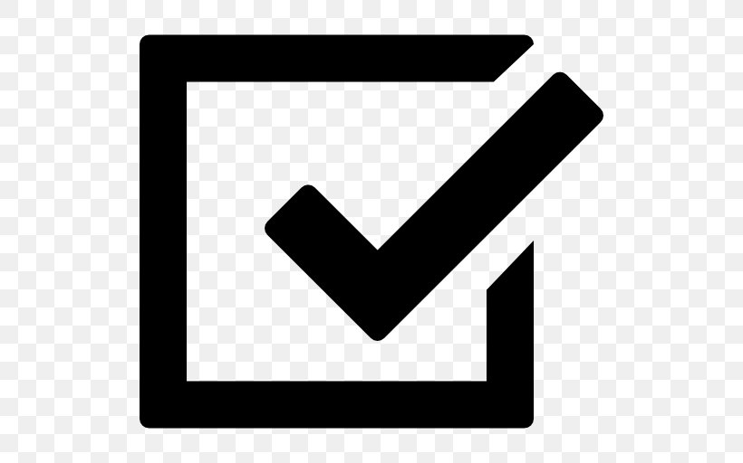 Download Check Mark Symbol, PNG, 512x512px, Check Mark, Area, Black, Black And White, Brand Download Free