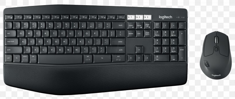 Computer Mouse Computer Keyboard Wireless Keyboard Logitech Unifying Receiver, PNG, 3000x1273px, Computer Mouse, Bluetooth, Computer Component, Computer Keyboard, Electronic Device Download Free