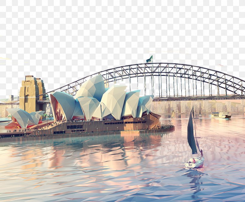 Sydney Opera House Low Poly Etihad Airways Art Illustration, PNG, 1100x910px, 3d Computer Graphics, Sydney Opera House, Art, Art Director, Behance Download Free