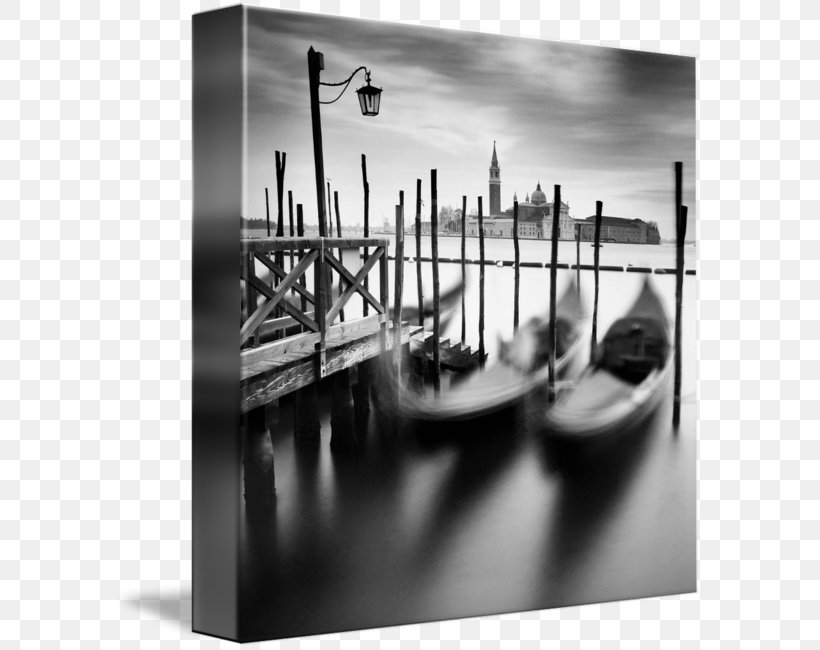 Venice Boat Canvas Print Gondola Gallery Wrap, PNG, 589x650px, Venice, Art, Black And White, Boat, Canvas Download Free