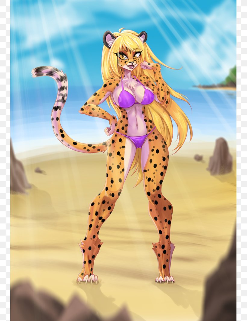 Cheetah Furry Fandom Art Lackadaisy, PNG, 751x1063px, Watercolor, Cartoon, Flower, Frame, Heart Download Free