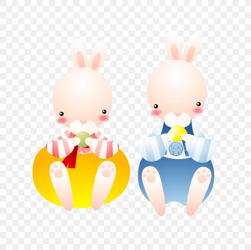 Easter Bunny Rabbit Cartoon Animation Illustration, PNG, 1181x1181px, Watercolor, Cartoon, Flower, Frame, Heart Download Free