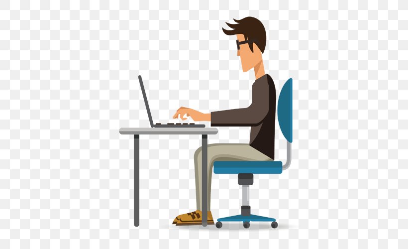 Vector Graphics Clip Art Computer Monitors Laptop, PNG, 500x500px, Computer, Business, Chair, Communication, Computer Monitors Download Free