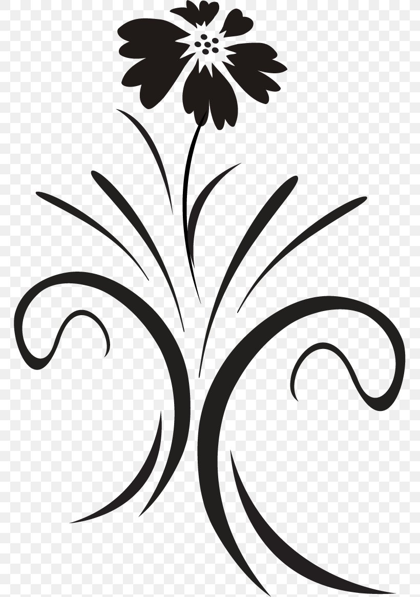 Floral Design Black And White Ornamental Plant Graphics, PNG, 765x1165px, Floral Design, Artwork, Black, Black And White, Branch Download Free