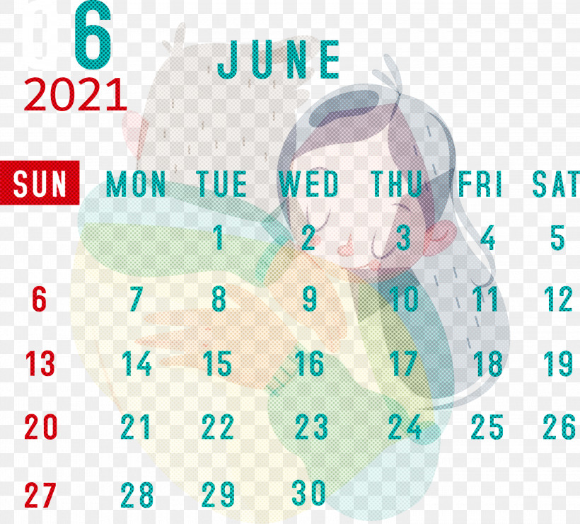 June 2021 Calendar 2021 Calendar June 2021 Printable Calendar, PNG, 3000x2710px, 2021 Calendar, Aqua M, Geometry, June 2021 Printable Calendar, Line Download Free