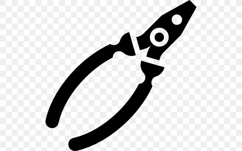 Pliers Clip Art, PNG, 512x512px, Pliers, Adjustable Spanner, Artwork, Black And White, Hammer Download Free