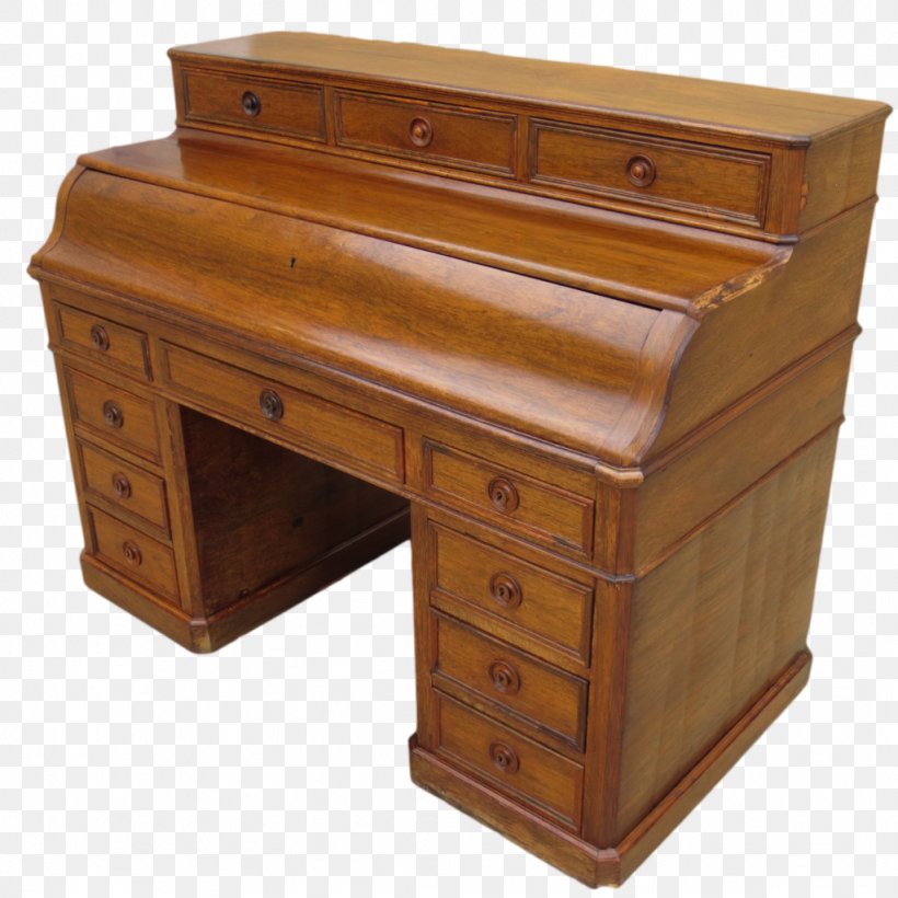 Furniture Secretary Desk Drawer Antique, PNG, 1024x1024px, Furniture, American Oak And More, Antique, Antique Furniture, Bookcase Download Free