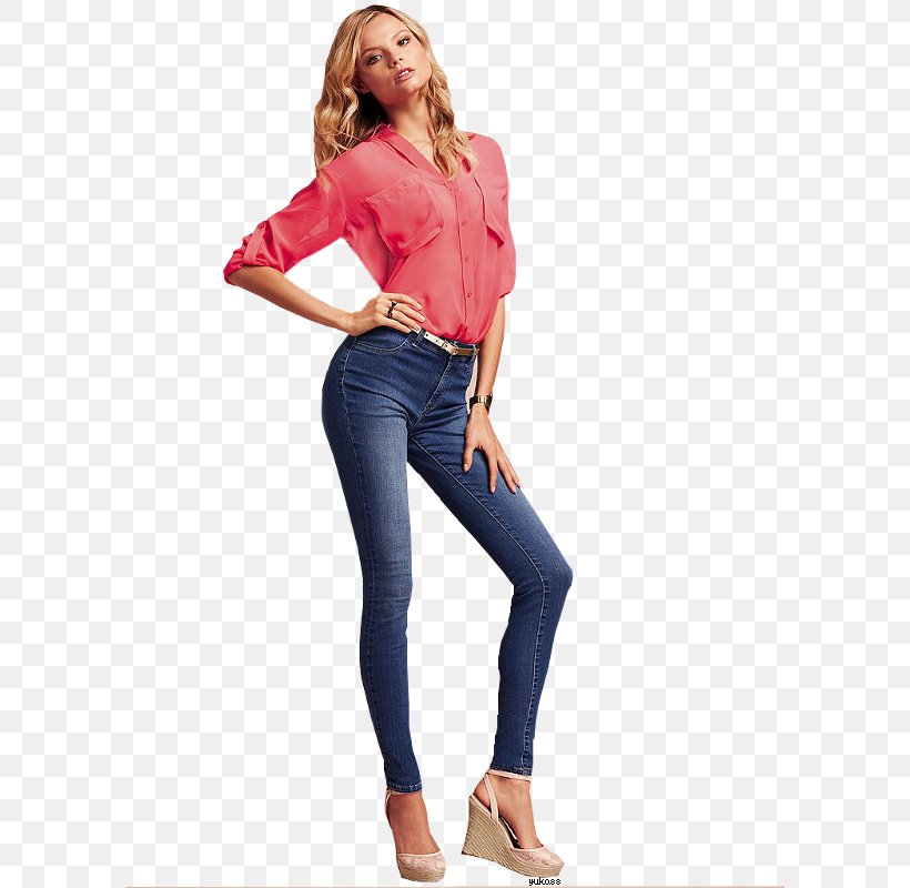 Model Jeans Slim-fit Pants Victoria's Secret Fashion, PNG, 594x800px, Watercolor, Cartoon, Flower, Frame, Heart Download Free