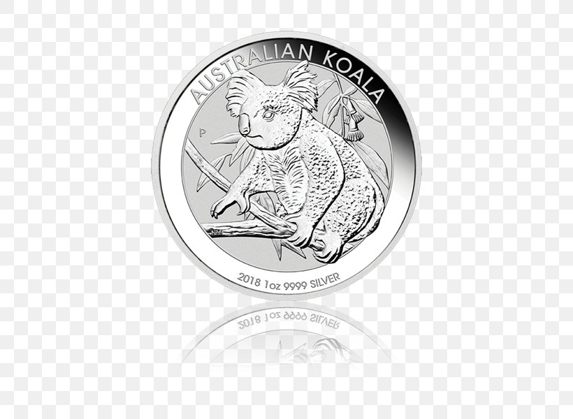 Perth Mint Koala Silver Coin Australian Dollar Australian Silver Kookaburra, PNG, 600x600px, Perth Mint, Australia, Australian Dollar, Australian One Dollar Coin, Australian Silver Kangaroo Download Free