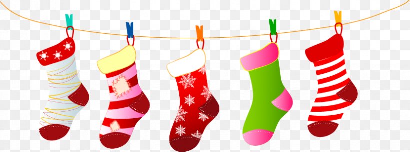 Santa Claus Christmas Stocking Sock Christmas Decoration, PNG, 829x309px, Santa Claus, Christmas, Christmas Card, Christmas Decoration, Christmas Ornament Download Free