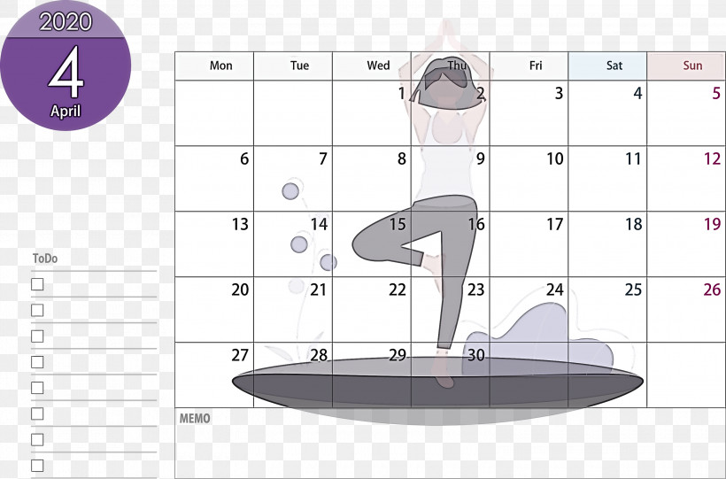 April 2020 Calendar April Calendar 2020 Calendar, PNG, 3000x1982px, 2020 Calendar, April 2020 Calendar, April Calendar, Diagram, Line Download Free