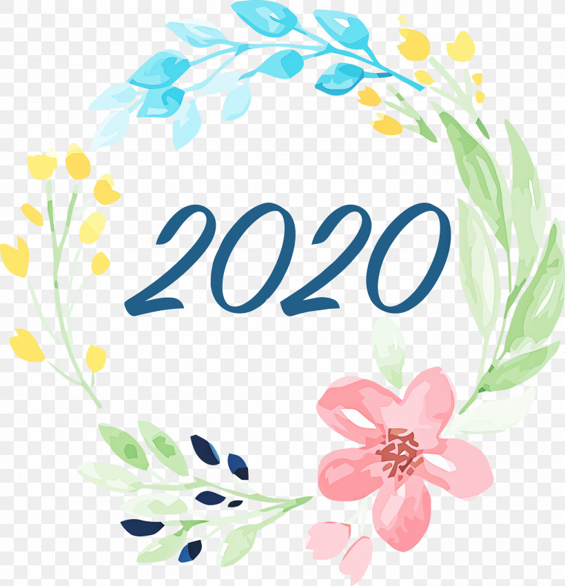 Happy New Year 2020 New Years 2020 2020, PNG, 2813x2919px, 2020, Happy New Year 2020, New Years 2020, Plant Download Free