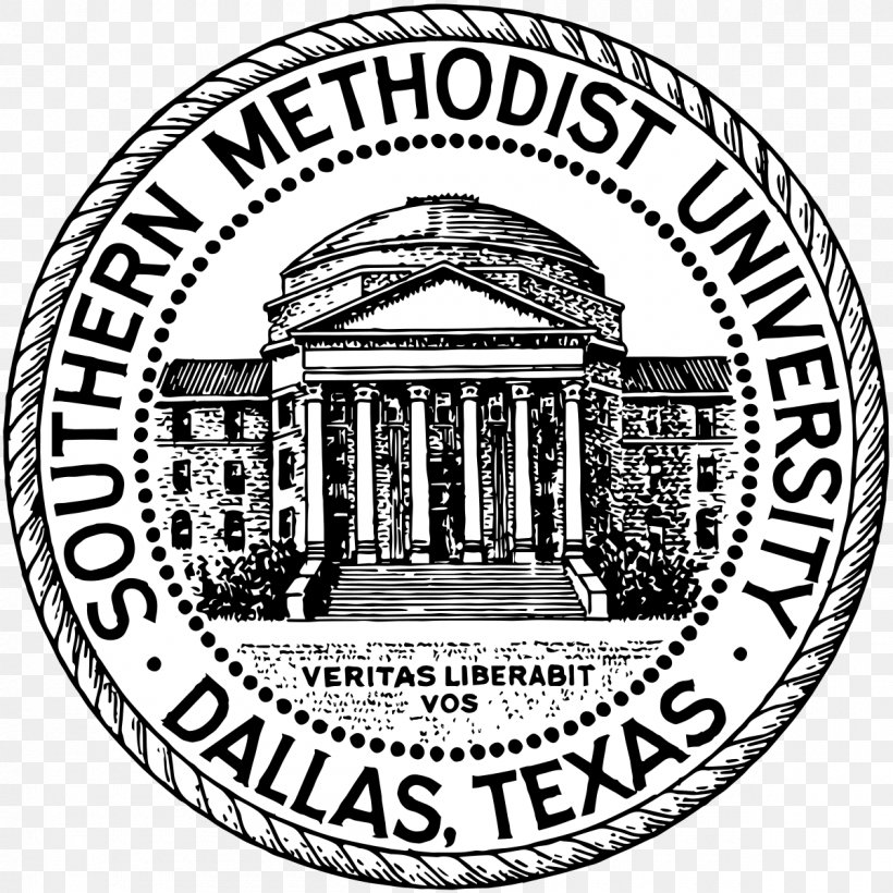 Southern Methodist University SMU Dedman School Of Law College Southern Illinois University Edwardsville, PNG, 1200x1200px, Southern Methodist University, Area, Black And White, Brand, College Download Free