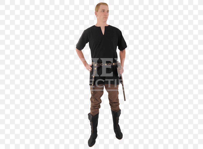 Tunic English Medieval Clothing T-shirt Costume, PNG, 600x600px, Tunic, Abdomen, Arm, Clothing, Collar Download Free