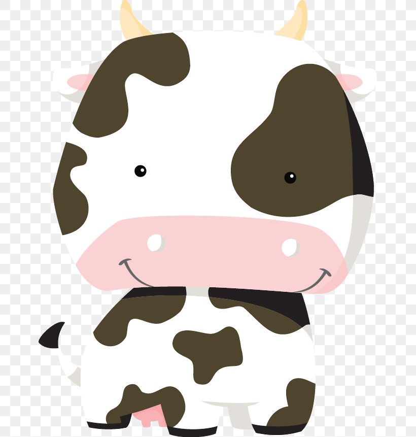 Clip Art Cattle Dog Image, PNG, 667x861px, Cattle, Art, Birthday, Bovine, Cartoon Download Free