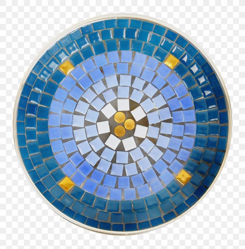 Cobalt Blue Mosaic, PNG, 2780x2820px, Cobalt Blue, Blue, Cobalt, Dishware, Mosaic Download Free