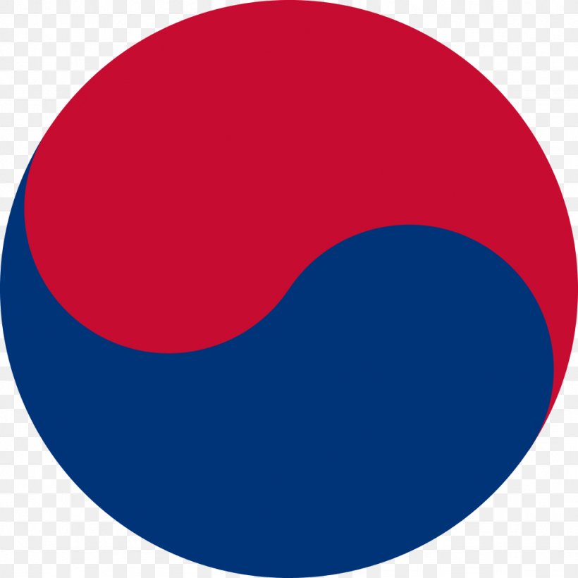 Flag Of South Korea Yin And Yang Taegeuk Korean, PNG, 1024x1024px, South Korea, Area, Blue, Flag, Flag Of South Korea Download Free