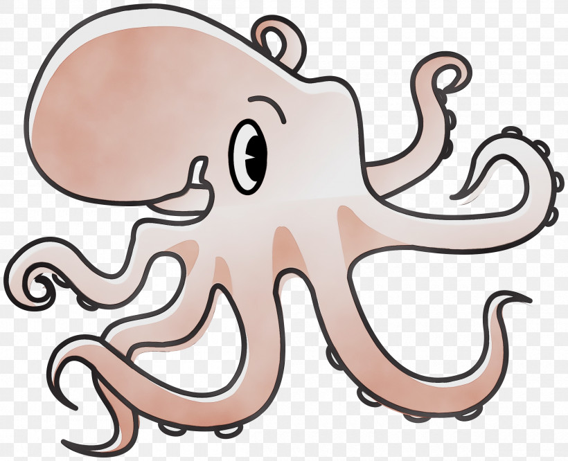 Octopus Giant Pacific Octopus Octopus Cartoon Line, PNG, 2400x1951px, Watercolor, Cartoon, Giant Pacific Octopus, Line, Octopus Download Free
