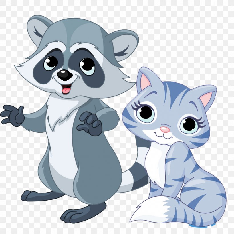 Raccoon Cartoon Illustration, PNG, 945x945px, Raccoon, Bear, Carnivoran, Cartoon, Cat Download Free