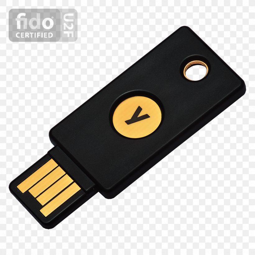 YubiKey One-time Password Universal 2nd Factor Two Factor Authentication, PNG, 1000x1000px, Yubikey, Authentication, Computer Component, Computer Security, Data Storage Device Download Free