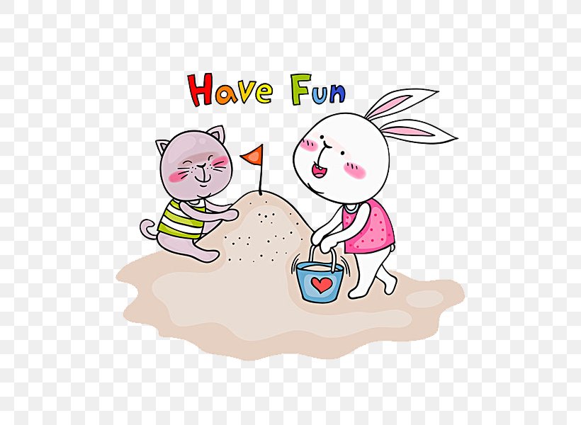 Sand Art And Play Rabbit Illustration, PNG, 600x600px, Watercolor, Cartoon, Flower, Frame, Heart Download Free