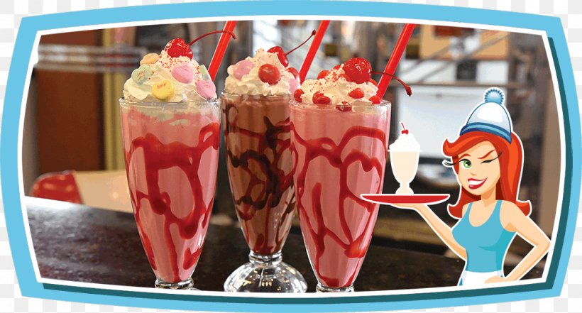 Sundae Ice Cream Milkshake Donna's Diner Knickerbocker Glory, PNG, 1000x538px, Sundae, Cholado, Cuisine, Dairy Product, Dessert Download Free