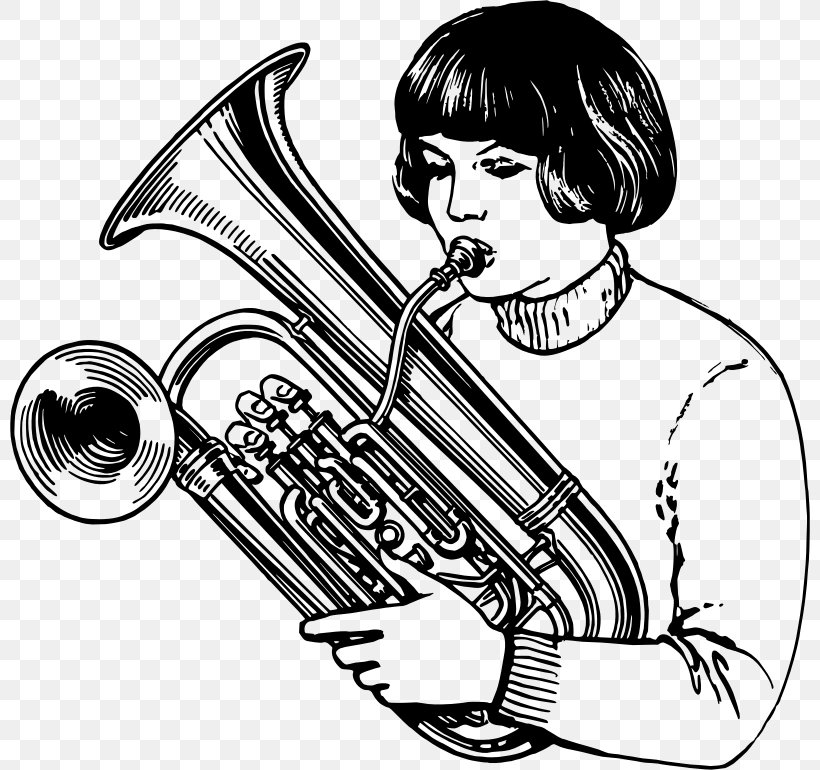 Euphonium Baritone Horn Bore Brass Instruments Clip Art, PNG, 800x770px, Watercolor, Cartoon, Flower, Frame, Heart Download Free