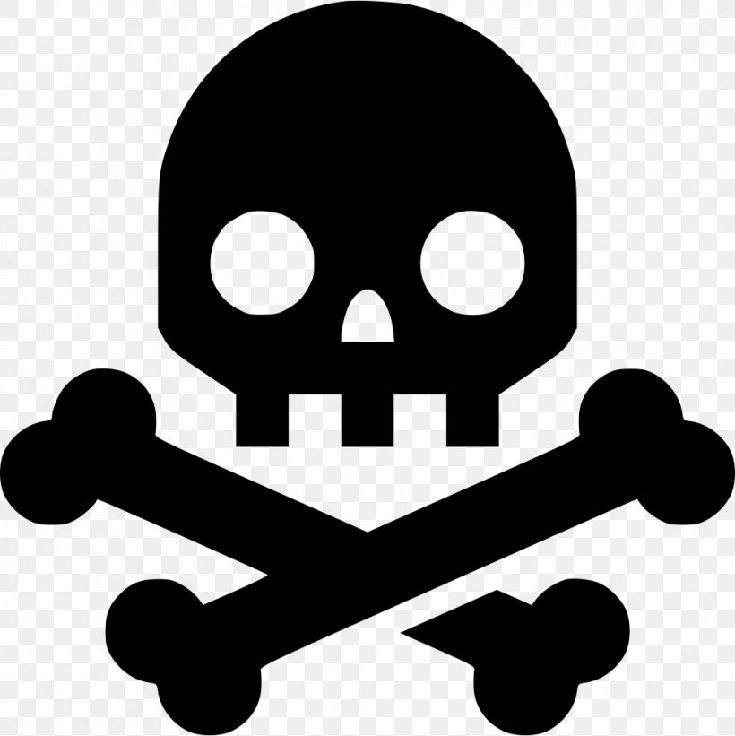 Death Skull And Crossbones, PNG, 980x982px, Death, Black And White ...