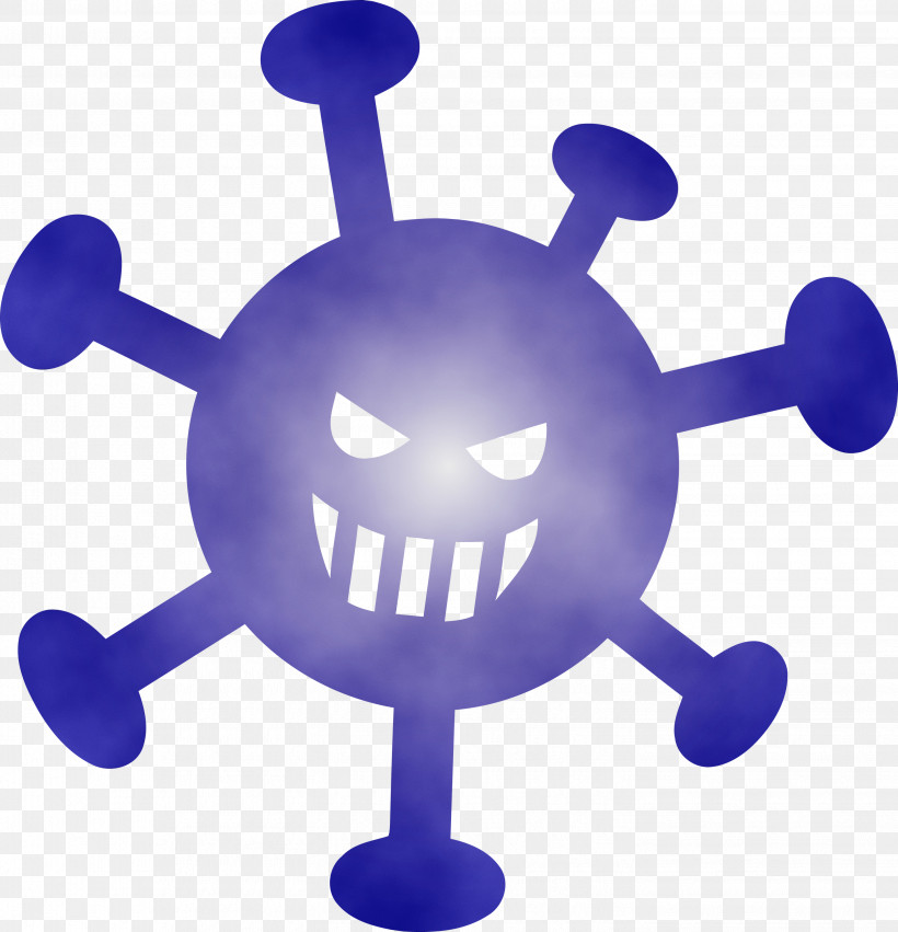 Blue Cobalt Blue Electric Blue Icon Symbol, PNG, 2888x3000px, Virus, Blue, Cobalt Blue, Corona, Coronavirus Download Free
