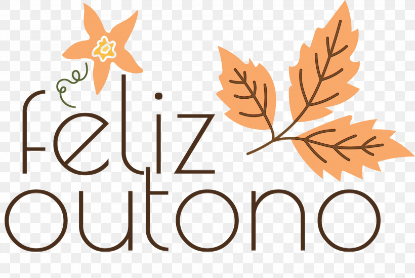 Logo Leaf Line Meter Flower, PNG, 3000x2012px, Feliz Outono, Biology, Flower, Happy Autumn, Happy Fall Download Free
