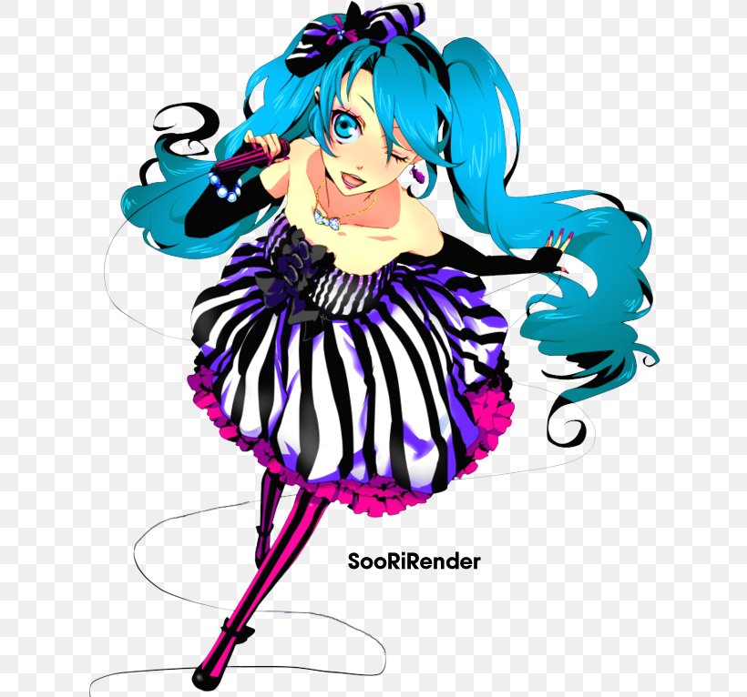 Vocaloid Freakshow Hatsune Miku Illustration Solven, PNG, 640x766px, Watercolor, Cartoon, Flower, Frame, Heart Download Free