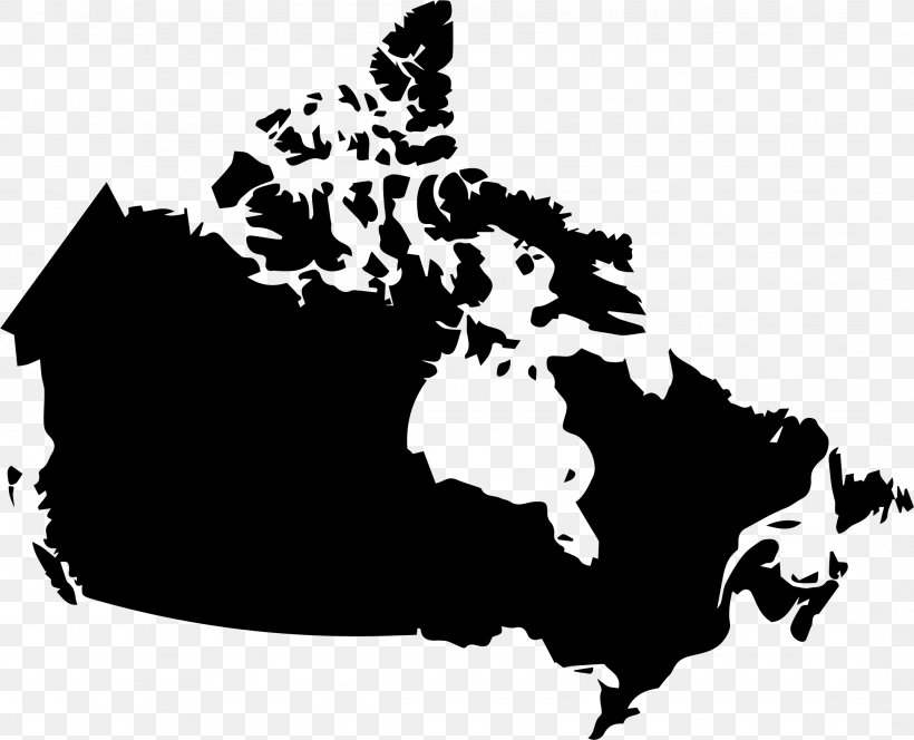 Flag Of Canada Vector Map, PNG, 2152x1744px, Canada, Black, Black And White, Blank Map, Cartography Download Free