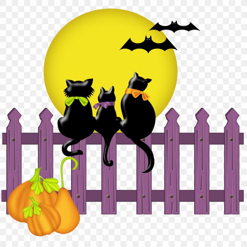 Halloween Cat Jack-o'-lantern Clip Art, PNG, 900x900px, Halloween, Cartoon, Cat, Cat Like Mammal, Drawing Download Free