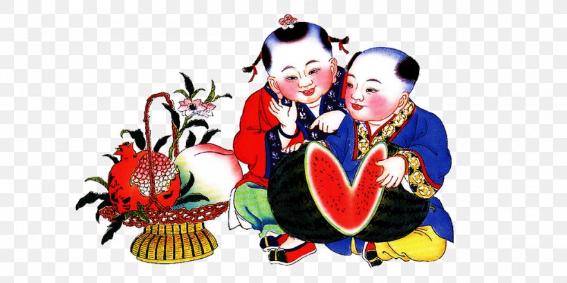 Yangliuqing Tianjin New Year Picture Chinese New Year Menshen, PNG, 1000x500px, Yangliuqing, Antithetical Couplet, Art, China, Chinese New Year Download Free