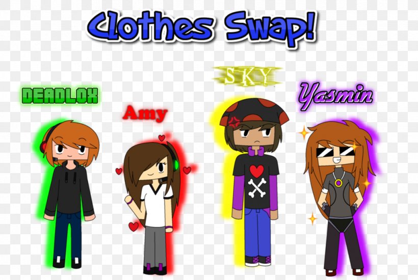 Clothing Swap Art Minecraft YouTube, PNG, 1024x688px, Clothing Swap, Arrival, Art, Cartoon, Clothing Download Free