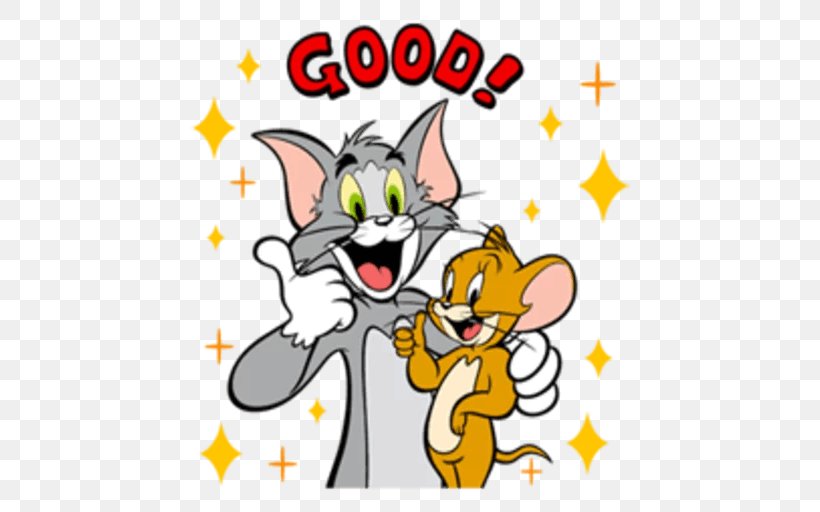 Jerry Mouse Tom Cat Tom And Jerry Sticker, PNG, 512x512px, Watercolor, Cartoon, Flower, Frame, Heart Download Free