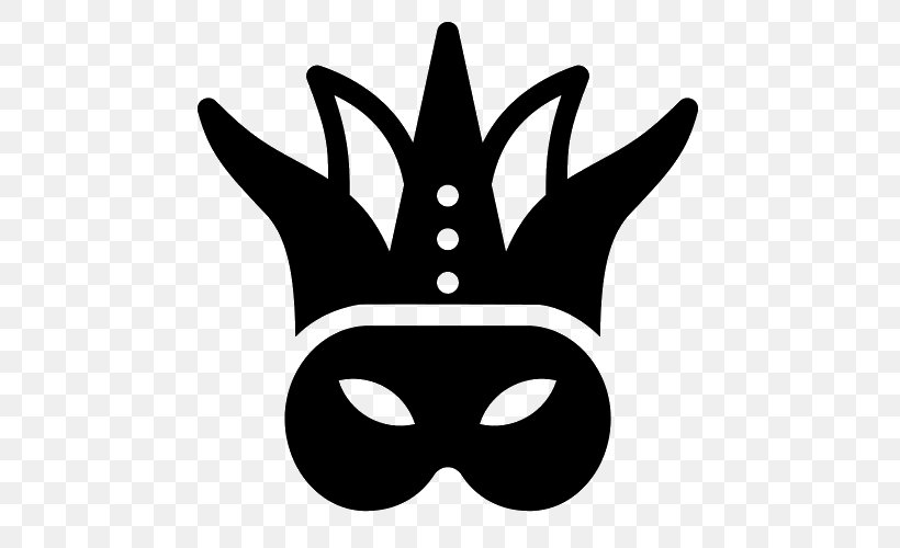 Mask Icon Design Mardi Gras Clip Art, PNG, 500x500px, Mask, Black And White, Carnival, Headgear, Icon Design Download Free