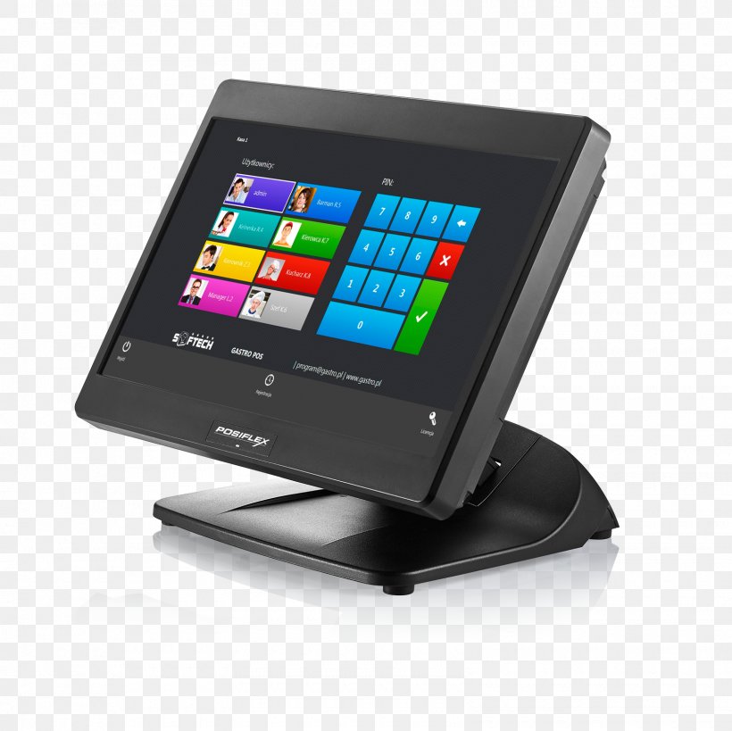 Point Of Sale Touchscreen Computer Software Posiflex Retail, PNG, 1600x1600px, Point Of Sale, Computer, Computer Monitor Accessory, Computer Software, Computer Terminal Download Free