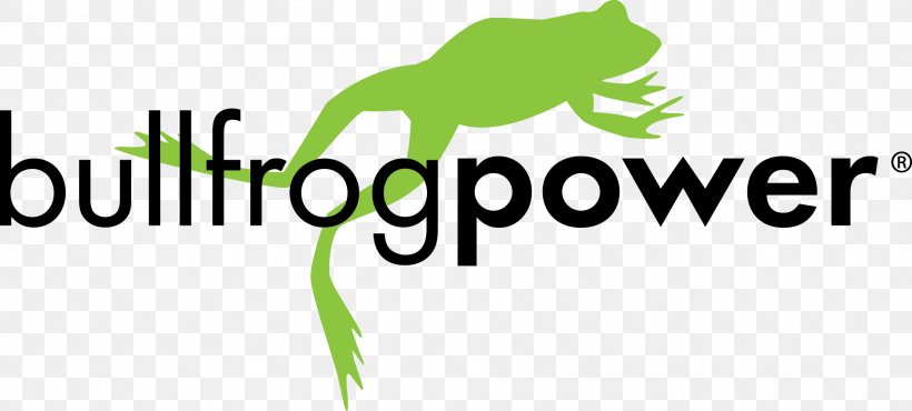 Bullfrog Power Logo Renewable Energy Clip Art, PNG, 1890x854px, Bullfrog Power, American Bullfrog, Area, Brand, Cdr Download Free