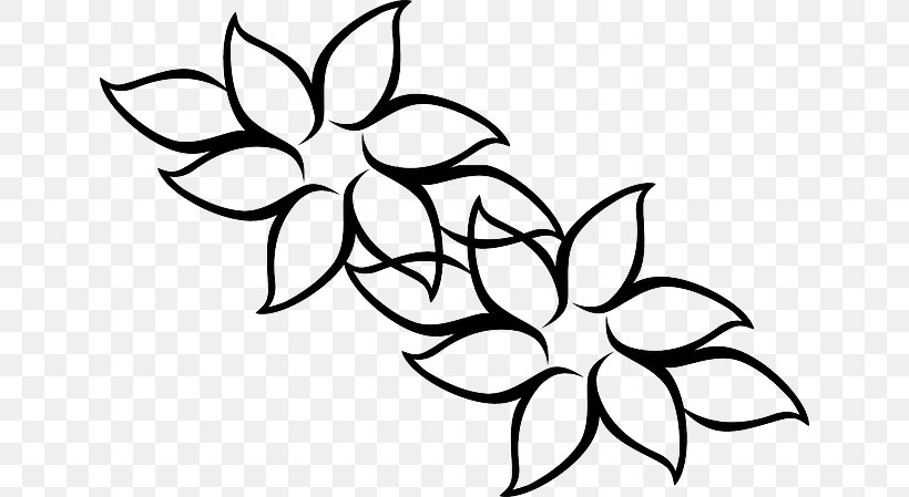 Clip Art Openclipart Vector Graphics Flower Image, PNG, 640x449px, Flower, Art, Artwork, Black And White, Branch Download Free