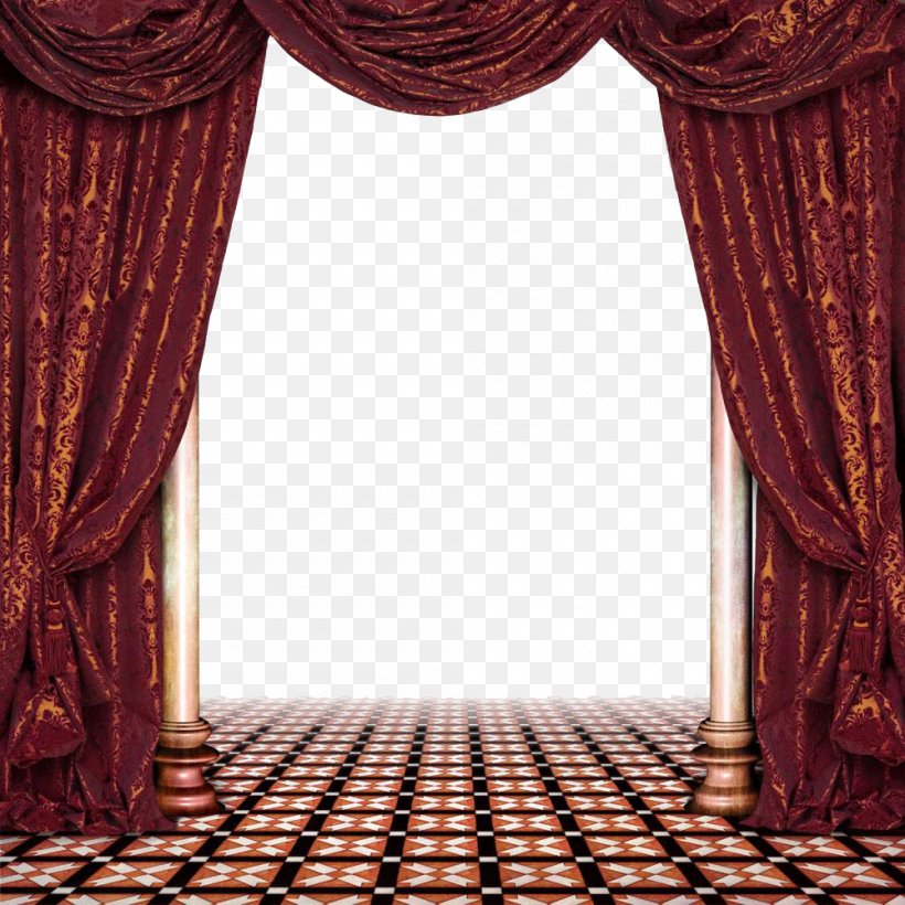 Window Treatment Curtain Living Room Png 1000x1000px