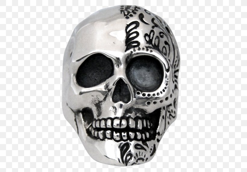 Skull Calavera Silver Face Metal, PNG, 573x573px, Skull, Bone, Brass, Brass Knuckles, Calavera Download Free