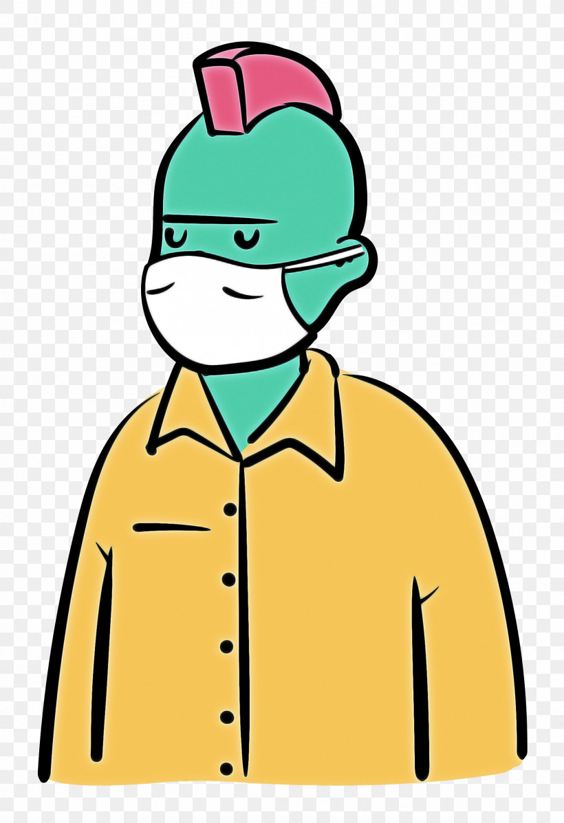 Man Medical Mask Coronavirus, PNG, 1712x2500px, Man, Behavior, Cartoon, Character, Coronavirus Download Free