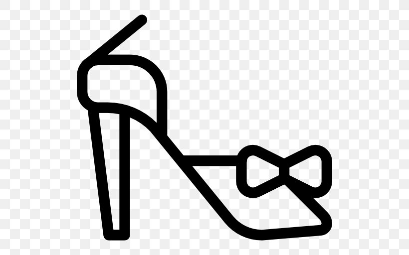 High-heeled Shoe Earring Clothing Clip Art, PNG, 512x512px, Shoe, Area, Black And White, Clothing, Clothing Accessories Download Free