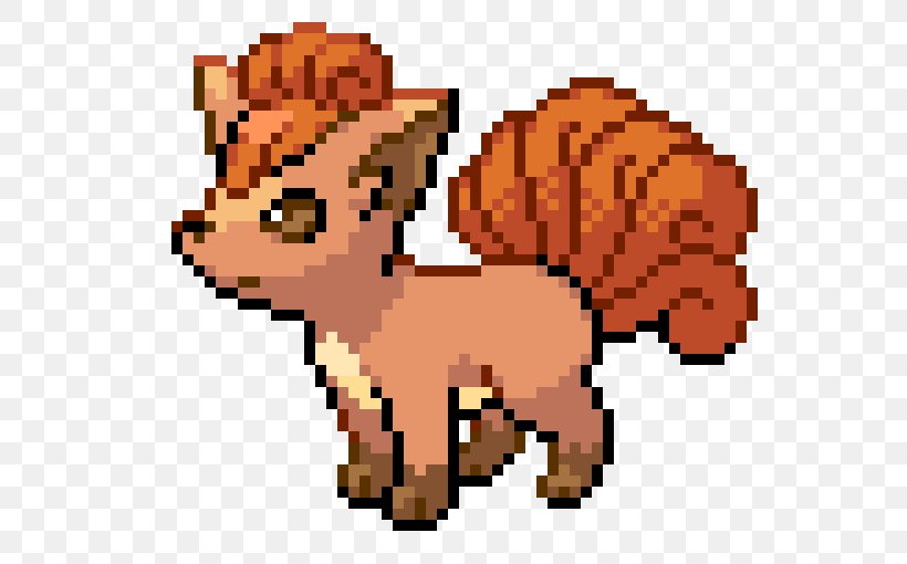 Vulpix Sprite Ninetales Pixel Art Pokémon Diamond And Pearl, PNG, 630x510px, Vulpix, Art, Bead, Carnivoran, Cartoon Download Free