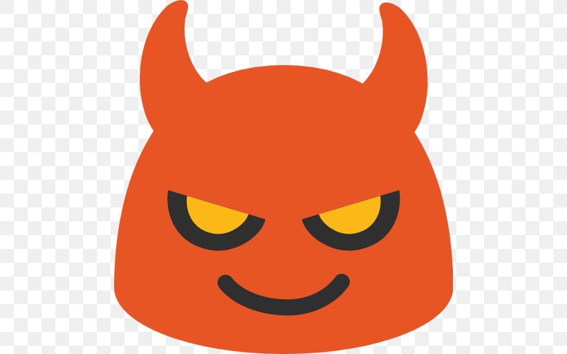 Emoji Devil Emoticon Smiley, PNG, 512x512px, Emoji, Android, Android Nougat, Devil, Emojipedia Download Free